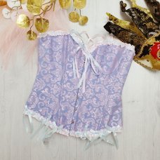 Роскошный голубой корсет