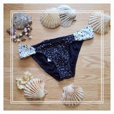Черные-белые трусики от купальника Victoria’s Secret